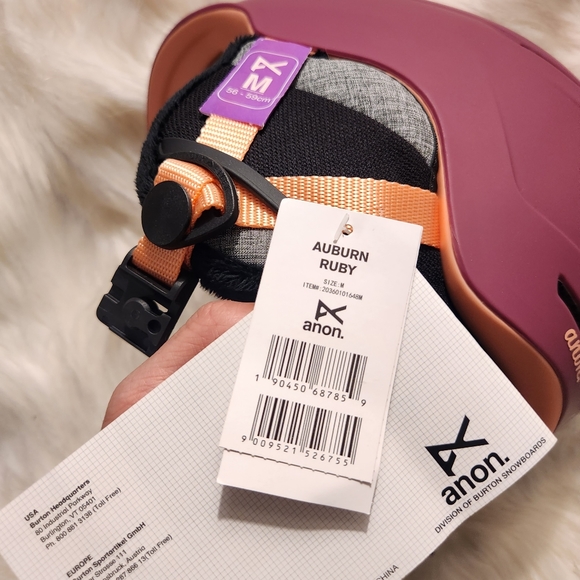 New with tags Anon MIPS Women's Snowboarding Helmet - Picture 10 of 12